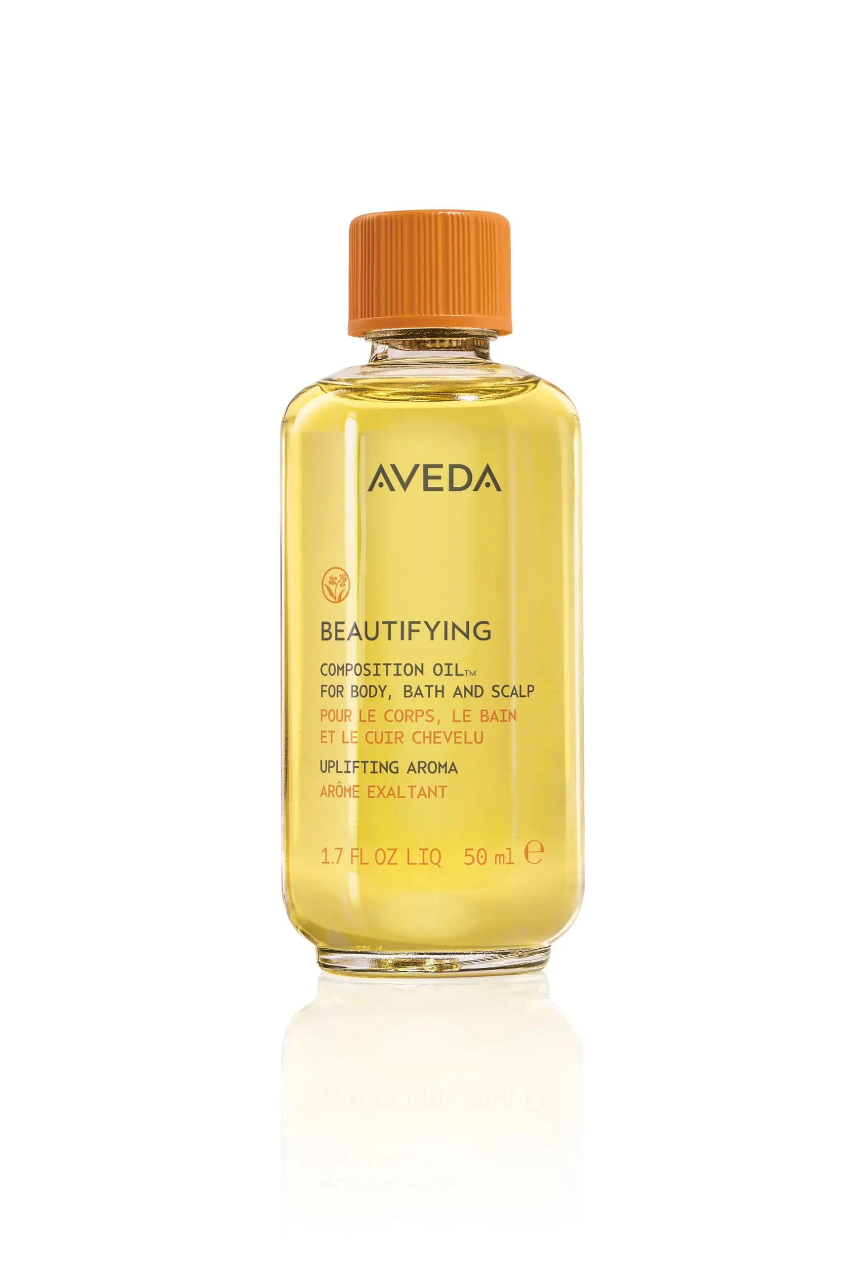 Flacon d’huile Aveda Beautifying Composition Oil pour le corps, le bain et le cuir chevelu